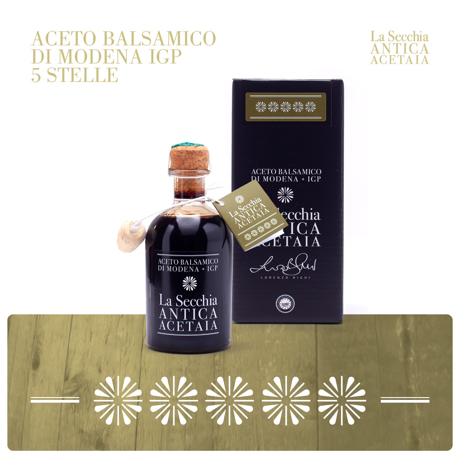 aceto balsamico tradizionale di modena igp 5 stelle