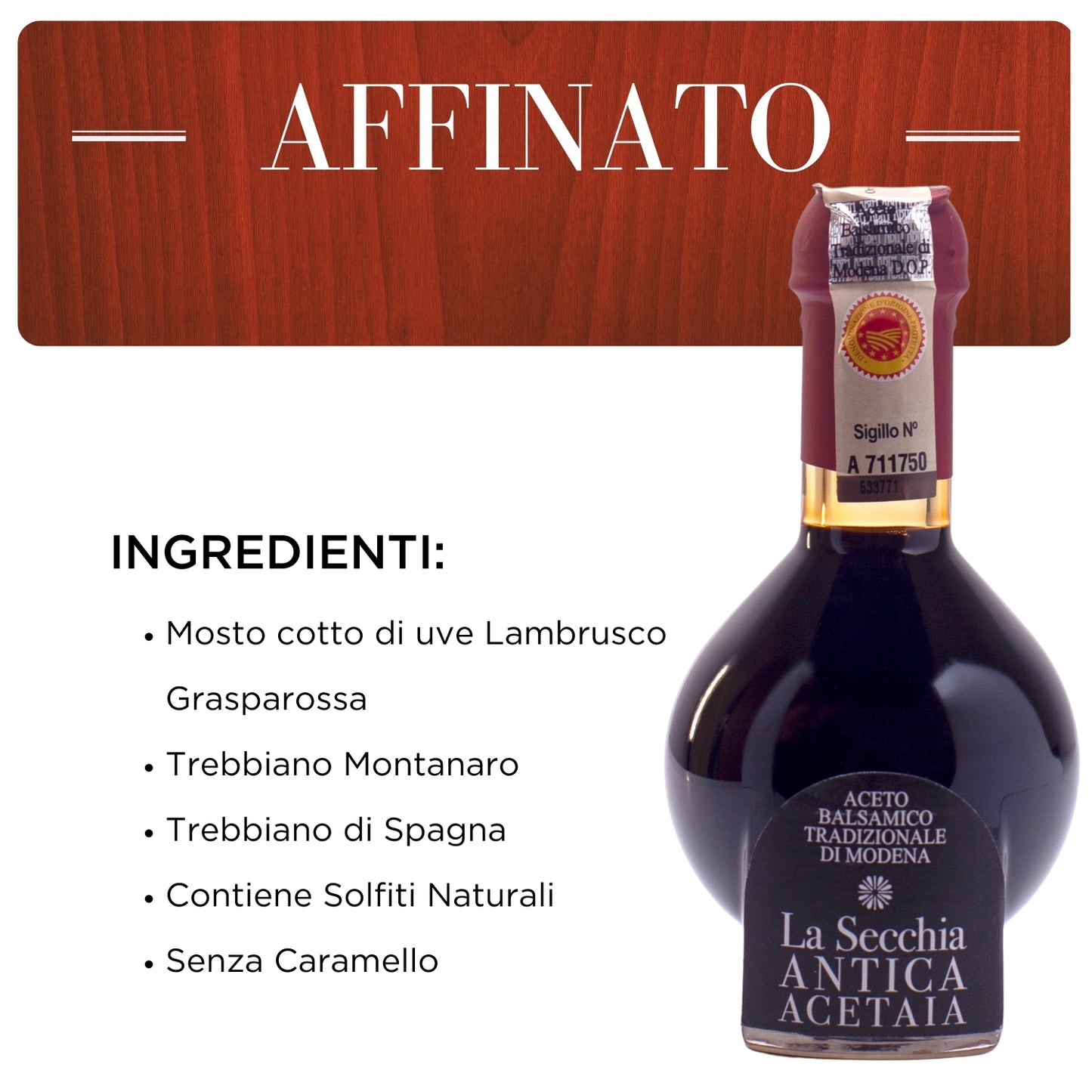 Aceto Balsamico Tradizionale di Modena D.O.P Affinato