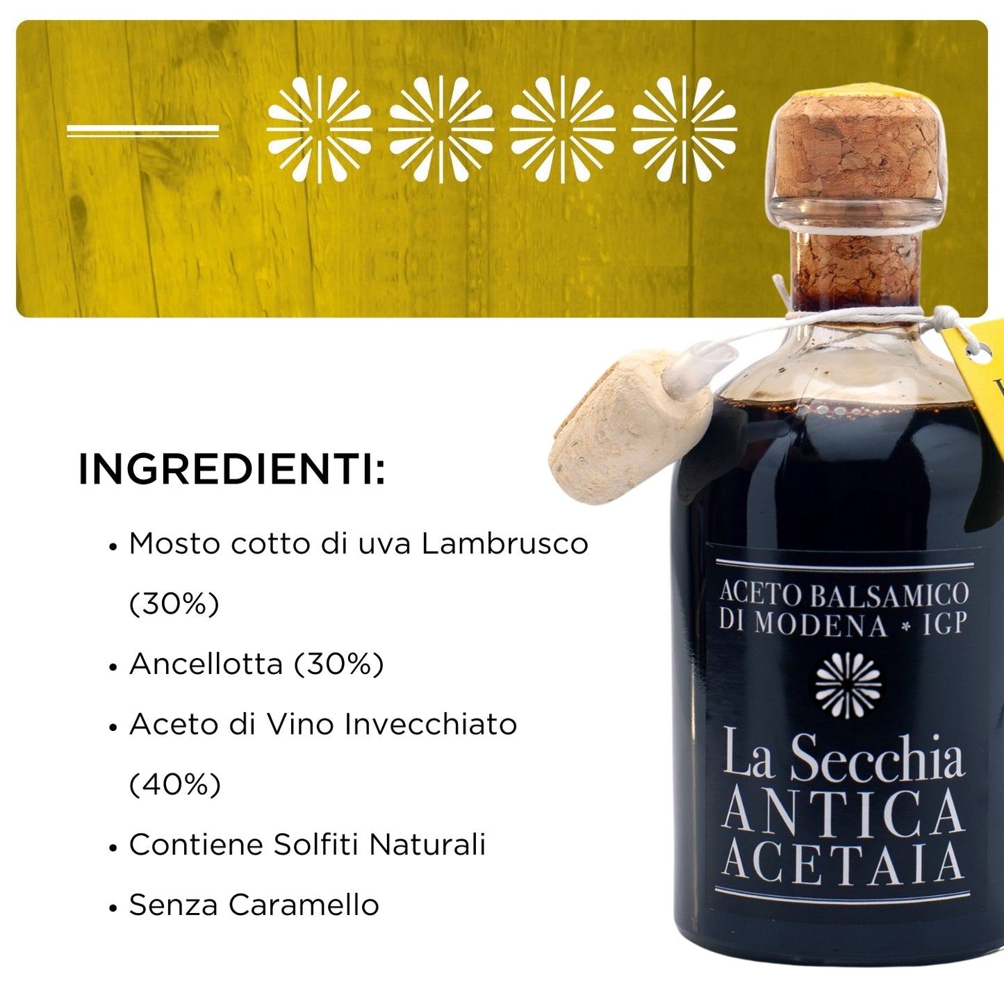 Aceto Balsamico di Modena I.G.P. 4 stelle