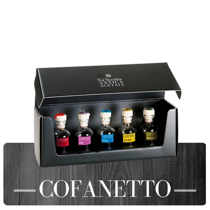 Cofanetto Degustazione con 5 Varietà di Condimento Balsamico