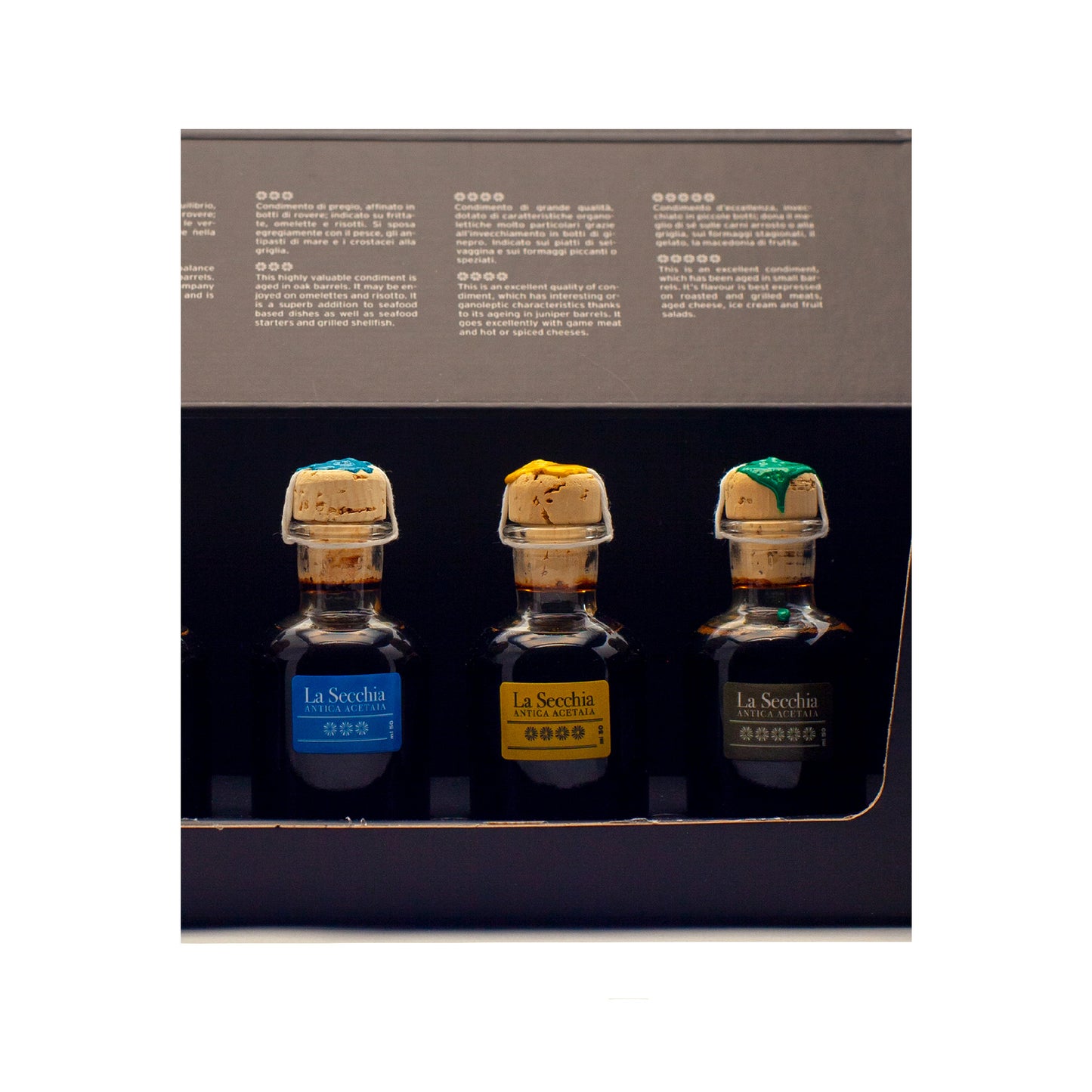 Cofanetto Degustazione con 5 Varietà di Condimento Balsamico