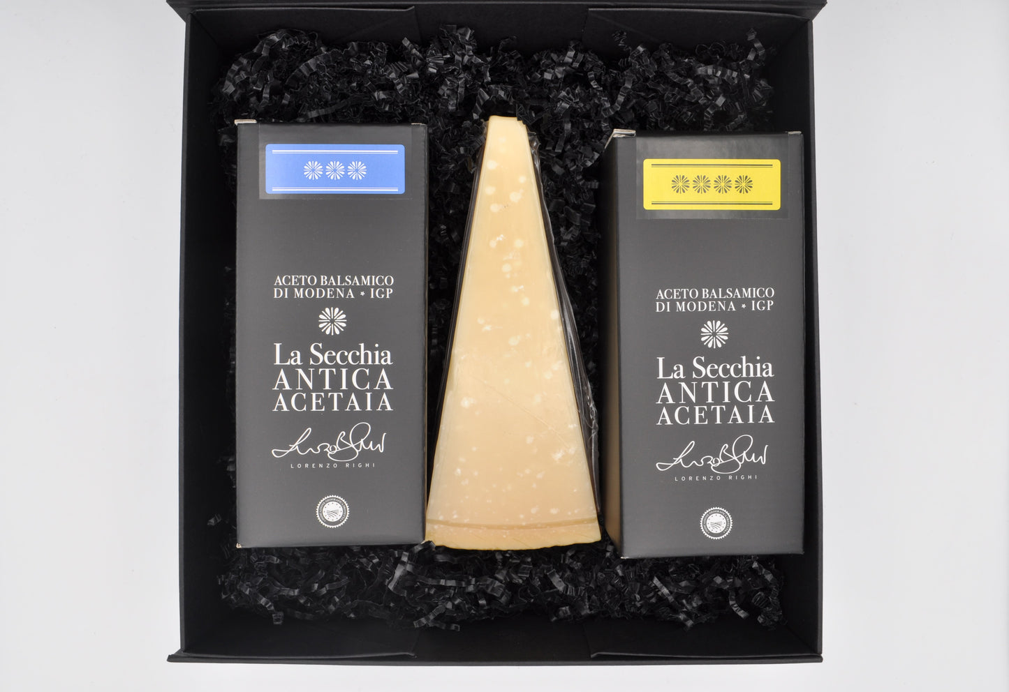 Cofanetto 1 - Aceto Balsamico di Modena IGP 3 e 4 Stelle con Parmigiano Reggiano