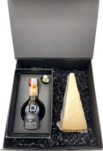 Cofanetto 3 - Aceto Balsamico Tradizionale di Modena DOP affinato e Parmigiano Reggiano