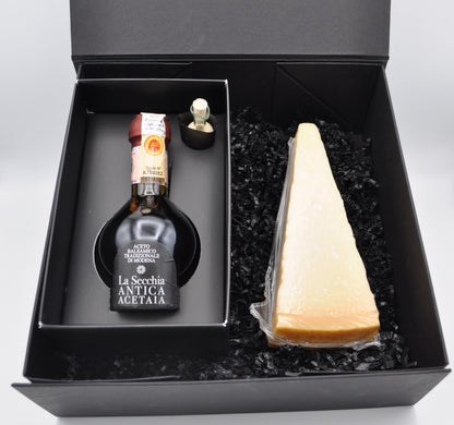 Cofanetto 3 - Aceto Balsamico Tradizionale di Modena DOP affinato e Parmigiano Reggiano