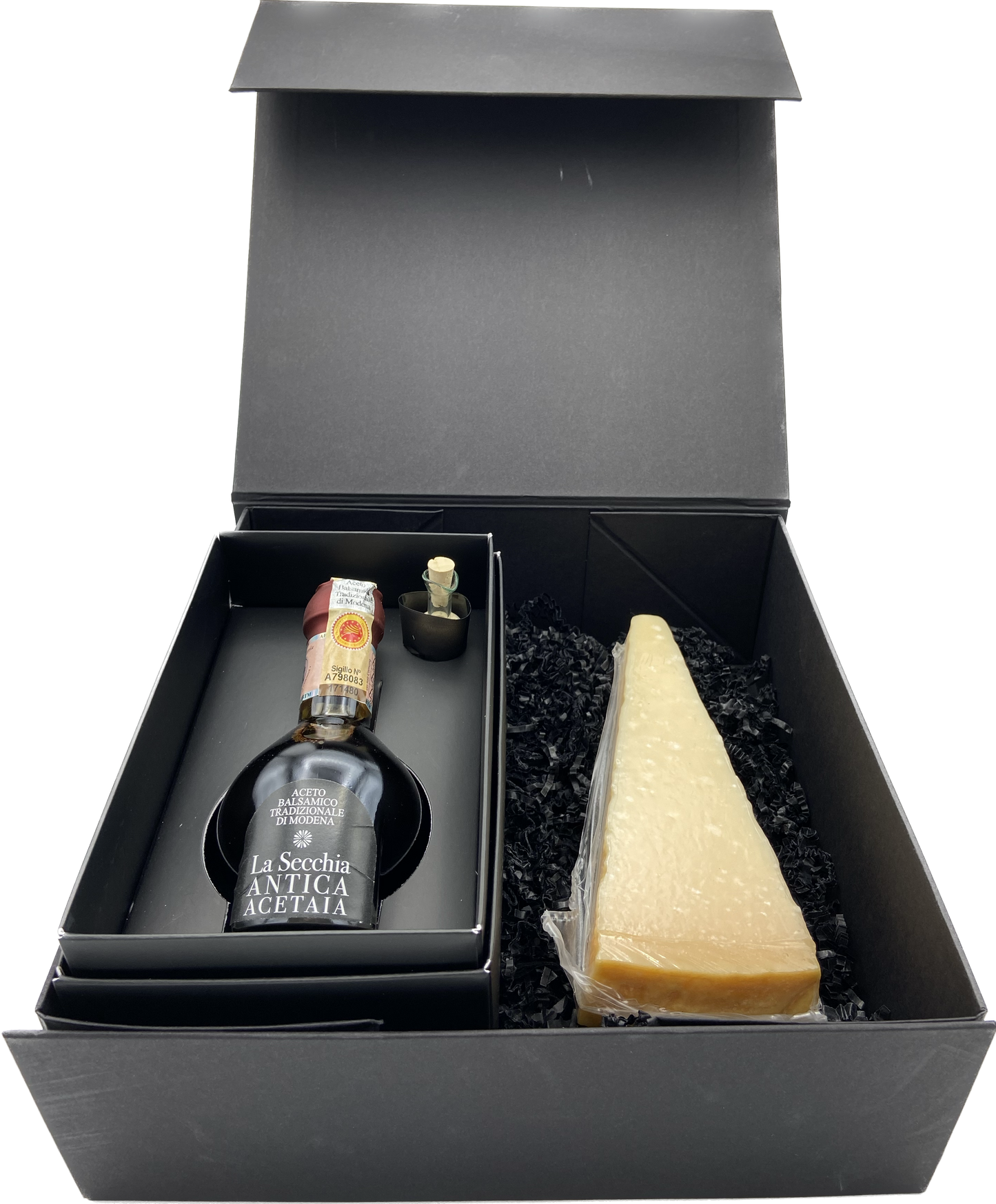 Cofanetto 3 - Aceto Balsamico Tradizionale di Modena DOP affinato e Parmigiano Reggiano