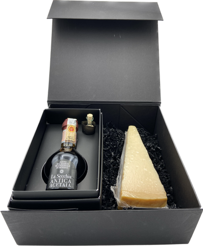 Cofanetto 3 - Aceto Balsamico Tradizionale di Modena DOP affinato e Parmigiano Reggiano